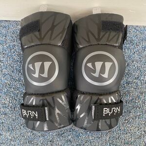Next Burn youth large lacrosse arm pads black & grey new without tags